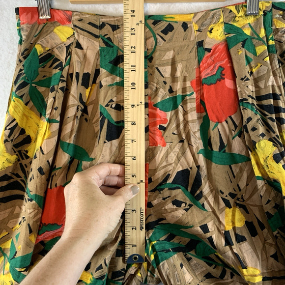 VTG Women 2 pc Set Tank Shorts Sz S Tropical Island Tiki Party Hawaiian Resort‎ - Picture 10 of 16